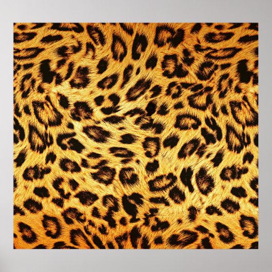 Poster Leopard tendance : Motif de design de peau. (Devant)