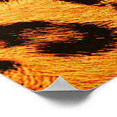 Poster Leopard tendance : Motif de design de peau. (Coin)