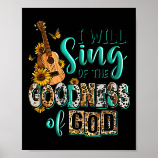 Poster Leopard Tournesol Christian Je Chanterai De Goodne