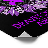 Poster Leopard Tournesol Dravet Sensibilisation au syndro (Coin)