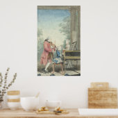 Poster Leopold Mozart et ses enfants Wolfgang (Cuisine)