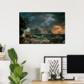 Poster L'épave, Claude-Joseph Vernet (Bureau à domicile)