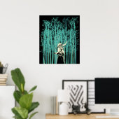 Poster L'épée japonaise dans la forêt de Bambou Samurai (Bureau à domicile)