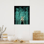 Poster L'épée japonaise dans la forêt de Bambou Samurai (Cuisine)