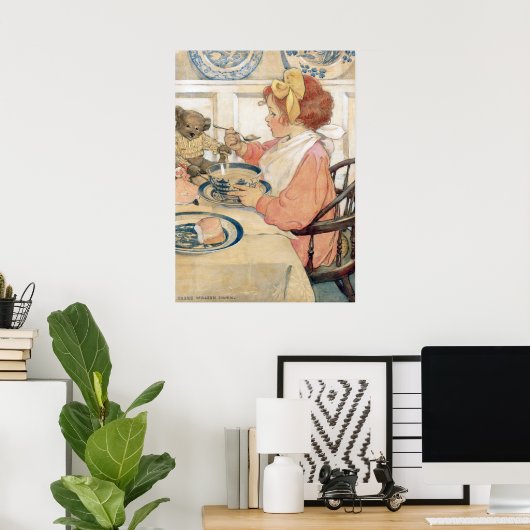 Poster L'Épicure de Jessie Willcox Smith (Bureau à domicile)