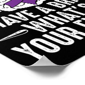 Poster L'épilepsie est la preuve J'ai un cerveau Quel est (Coin)