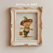 Poster Leprechaun avec Pot of Gold Peinture St Patrick's