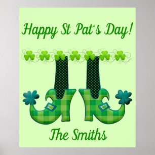 Poster Leprechaun Chaussures Saint Patrick's Day