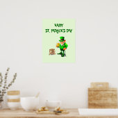 POSTER LEPRECHAUN DE LA SAINT-PATRICK   (Cuisine)