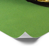 Poster Leprechaun excité avec pot d'or (Coin)