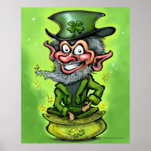 Poster Leprechaun Pot d'or