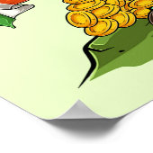 Poster Leprechaun T-Rex St. Patrick's Day (Coin)