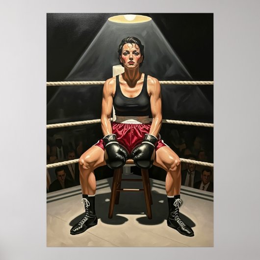 POSTER L'ÉPREUVE DE LA BOXEUSE (Devant)