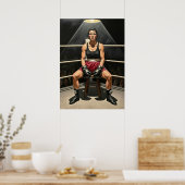 POSTER L'ÉPREUVE DE LA BOXEUSE (Cuisine)