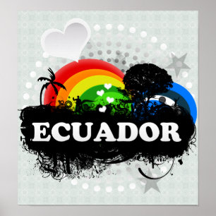 Poster L'Equateur fruité mignon