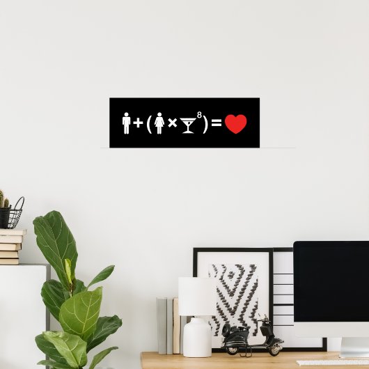 Poster L'équation d'amour pour les femmes (Bureau à domicile)