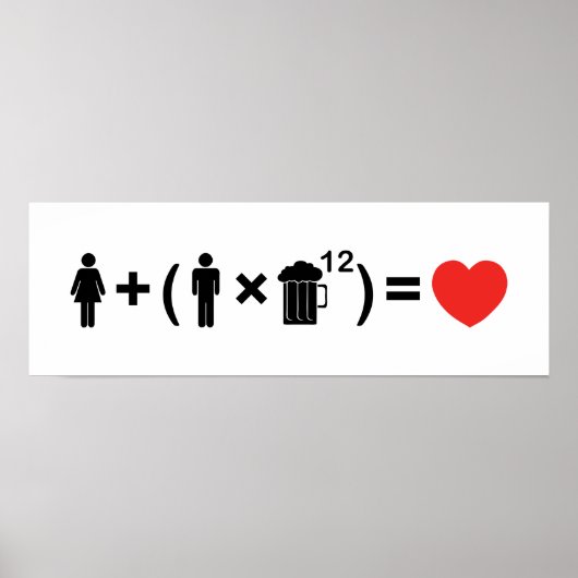 Poster L'équation d'amour pour les hommes (Devant)