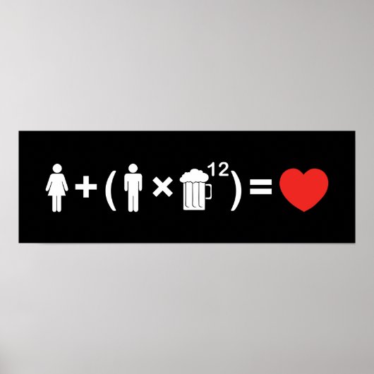 Poster L'équation de l'amour pour les hommes (Devant)