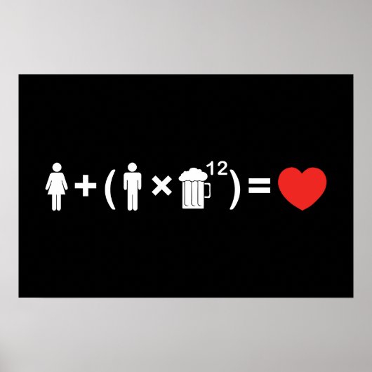 Poster L'équation de l'amour pour les hommes (Devant)