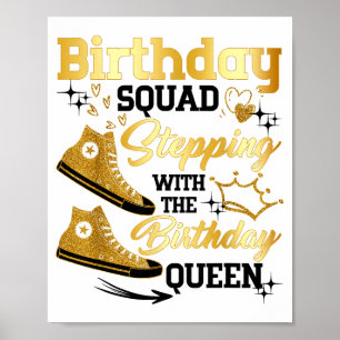 Poster L'équipe d'anniversaire Scute Ss Mignonne Sss Fais