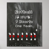 Poster L'équipe de basket-ball positionne des figures et  (Devant)