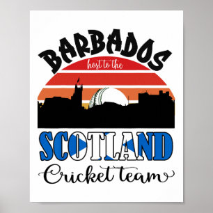 Poster L'équipe de cricket d'Écosse en cricket T20 accuei