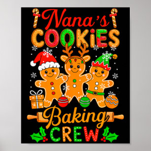 Poster L'équipe de Nana de fabrication de biscuits de Noë