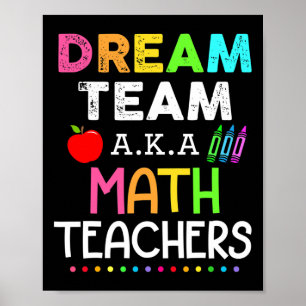 Poster L'équipe de rêve des professeurs de mathématiques