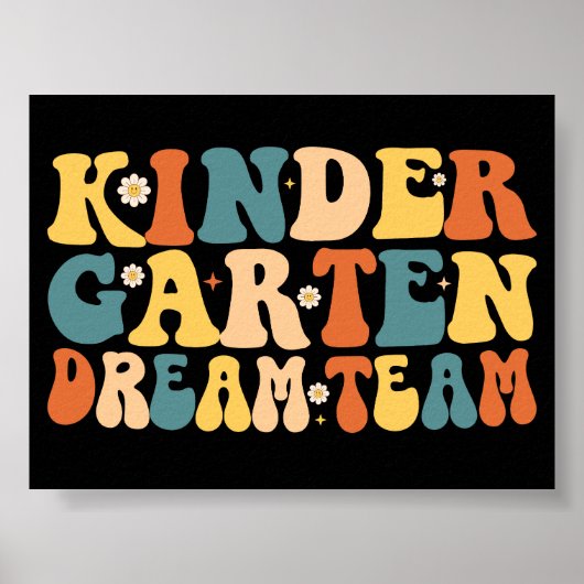 Poster L'Équipe De Rêve Du Jardin D'Enfants Retourner À L (Devant)