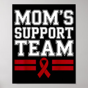 Poster L'équipe de soutien de maman famille cancer myélom