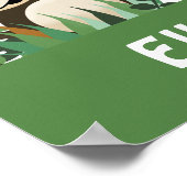 Poster L'équipe de zoo singe et girafe Art personnalisé (Coin)