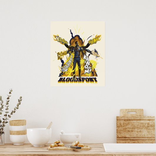 Poster L'équipe du suicide | Graphique d'action Bloodspor (Cuisine)