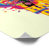 Poster L'équipe du suicide | Harley Quinn Flowers & Rainb (Coin)