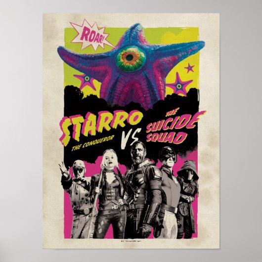 Poster L'équipe du suicide | Starro Vs L'Équipe Suicide (Devant)
