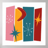 Poster L'Ère Atomique Rectangue Boomerang Starburst Mid M (Devant)