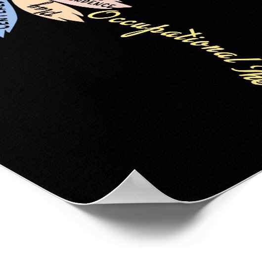 Poster L'ergothérapie inspire la fleur d'un mois (Coin)