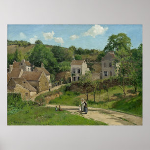 Poster L'Ermitage de Pontoise Camille Pissarro
