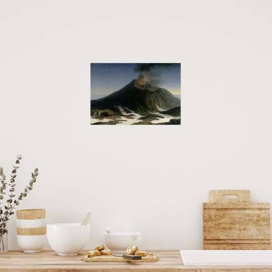 Poster L'éruption de l'Etna (Cuisine)