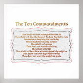 Poster Les 10 commandements (Devant)