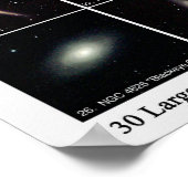 Poster Les 30 plus grandes galaxies (Coin)