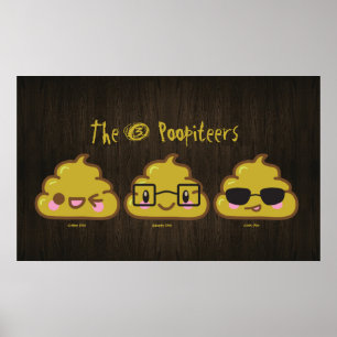 Poster Les 3 Poopiteers "pooster"