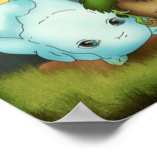 Poster Les 4 éléments (Coin)