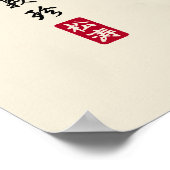 Poster Les 5 Dojo Kun – Enseignements de Gichin Funakoshi (Coin)