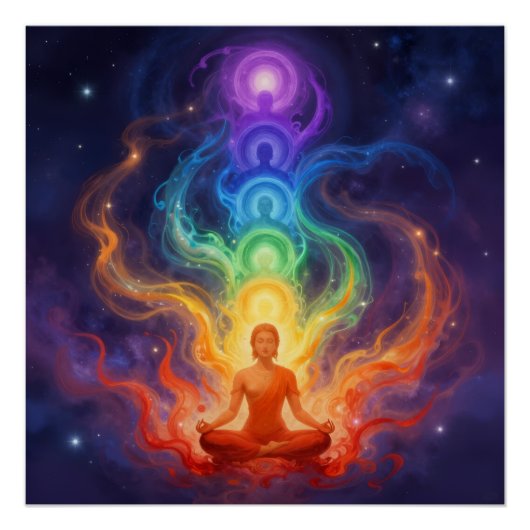 Poster Les 7 chakras (Devant)