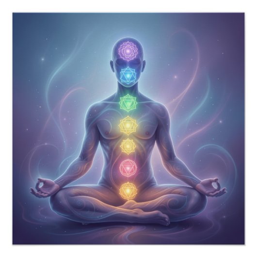 Poster Les 7 Chakras´2 (Devant)