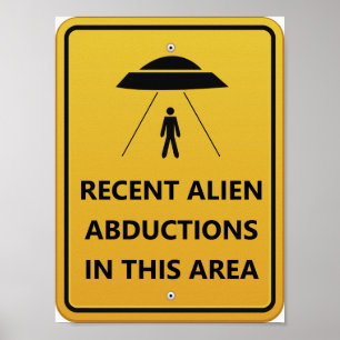 Poster Les abductions de l'UFO ! Humour étranger de
