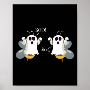 Poster Les Abeilles Fantômes Disent Boo Fun Costume Hallo