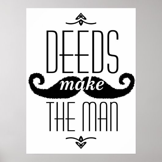 Poster Les actes font l'homme (Devant)