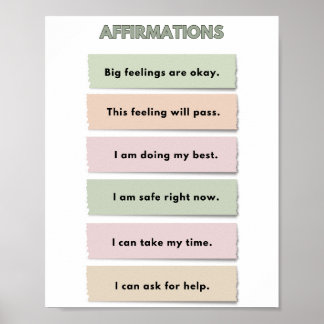Poster Les affirmations du coin calme de The Quiet Grove