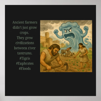 Poster Les agriculteurs anciens...les colères de la riviè